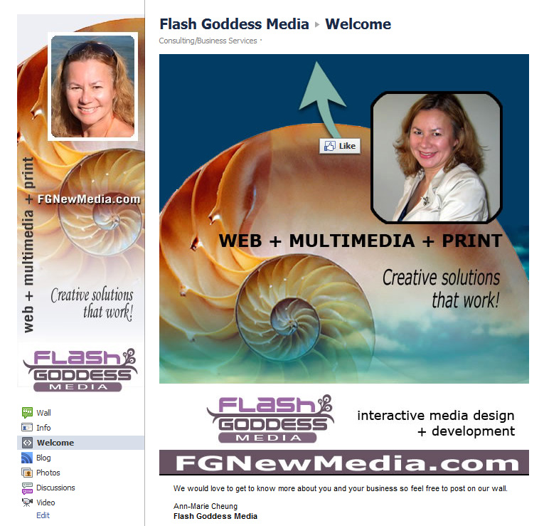 Flash Goddess Media Facebook page